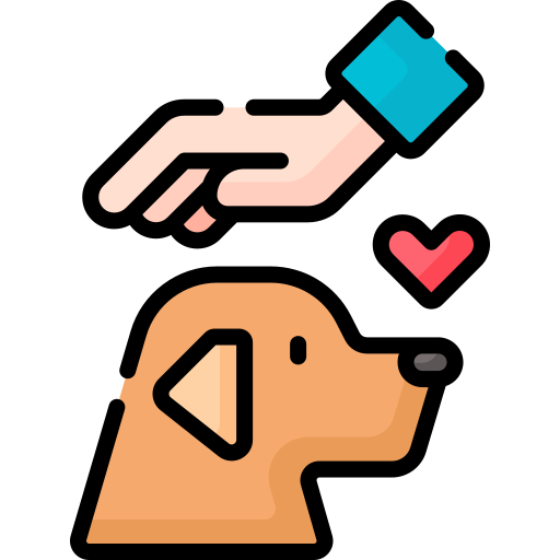 Pet Lovers Icon - Heart with Paw Print